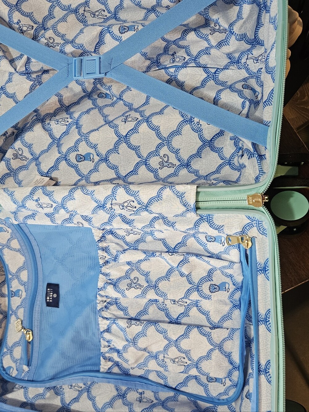 Target Roller Rabbit Heart Pattern Rolling Suitcase - Picture 7 of 7